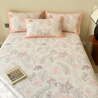 Couvre-lit luxueux de style pastoral en pur coton