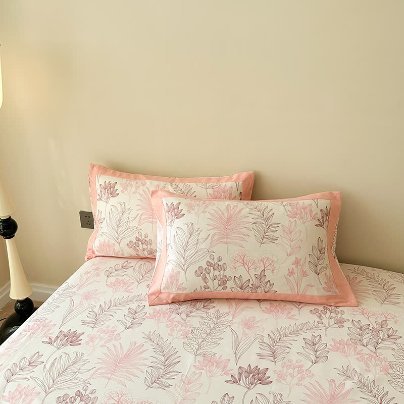Couvre-lit luxueux de style pastoral en pur coton