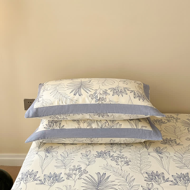Couvre-lit luxueux de style pastoral en pur coton