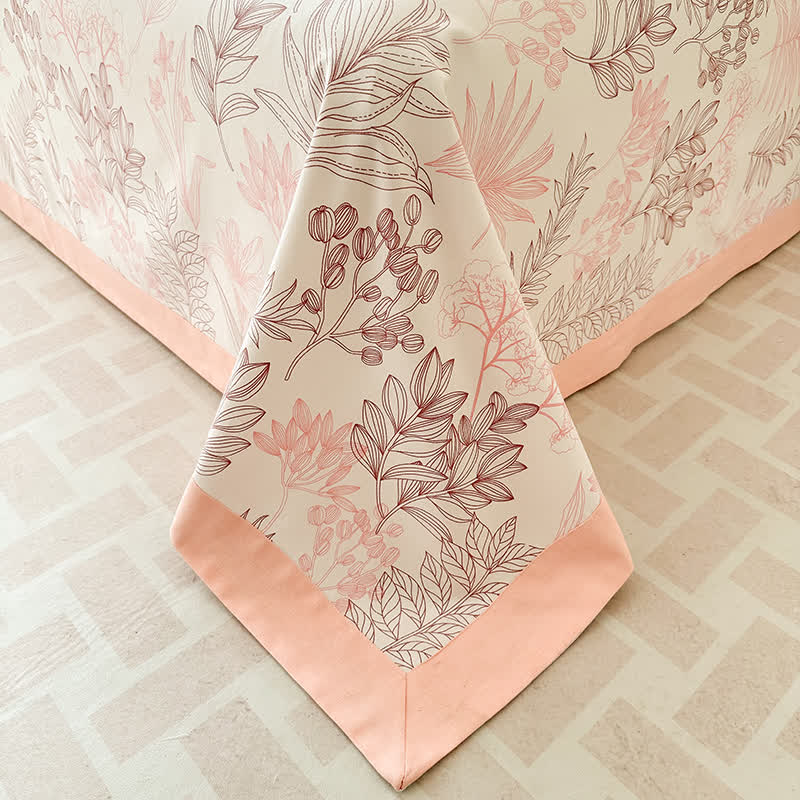 Couvre-lit luxueux de style pastoral en pur coton
