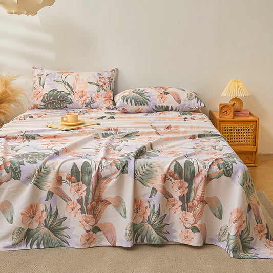 Couette respirante en pur coton de style forêt tropicale