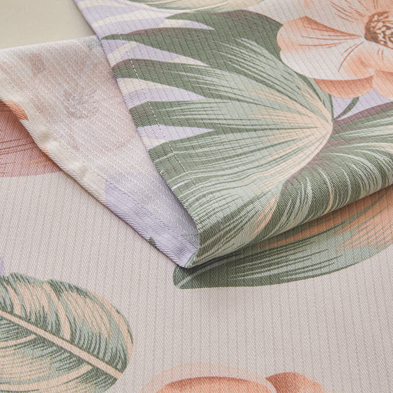 Couette respirante en pur coton de style forêt tropicale