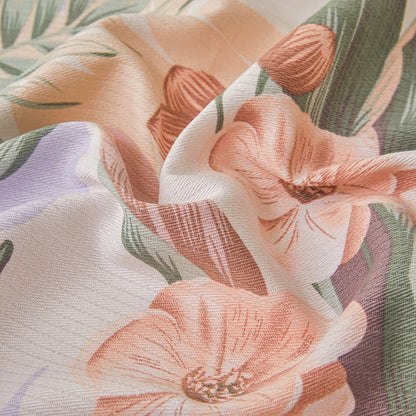 Couette respirante en pur coton de style forêt tropicale