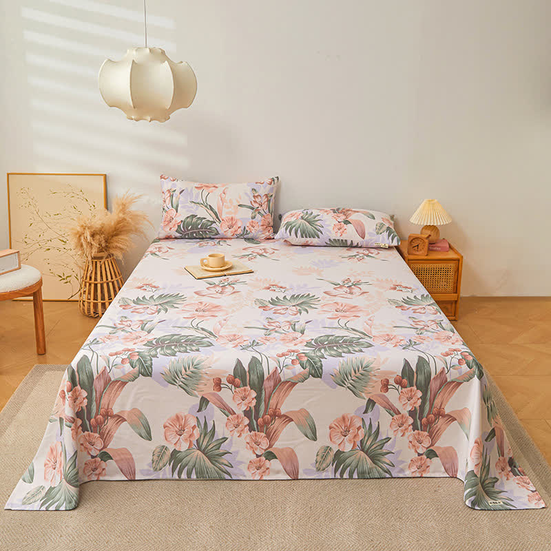 Couette respirante en pur coton de style forêt tropicale