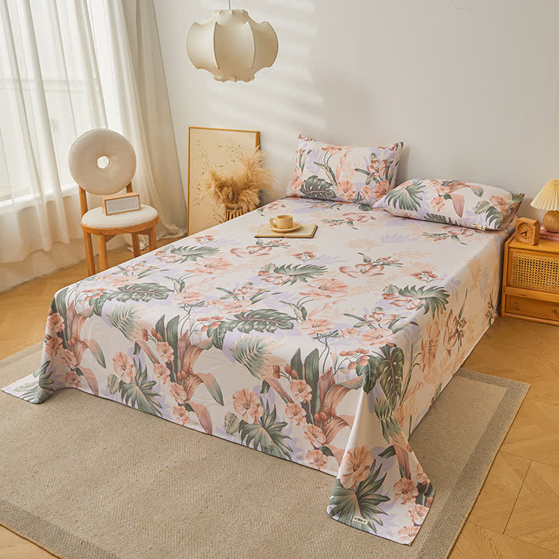 Couette respirante en pur coton de style forêt tropicale
