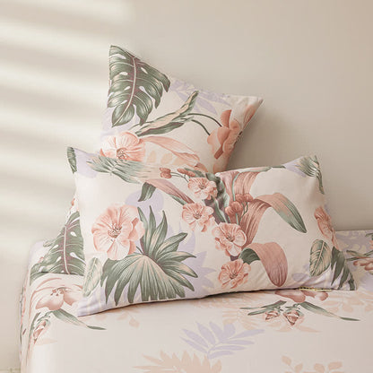 Couette respirante en pur coton de style forêt tropicale
