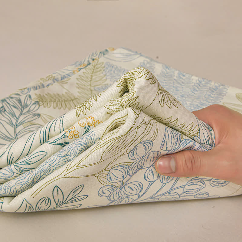 Couvre-lit élégant et doux en pur coton à motif floral