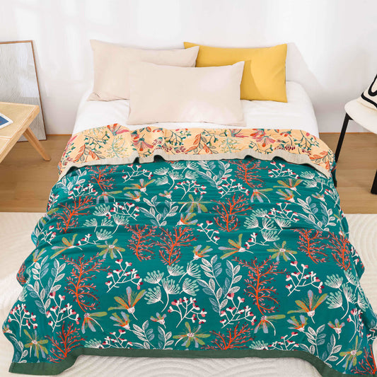 Couette rustique, champêtre et confortable en gaze de coton