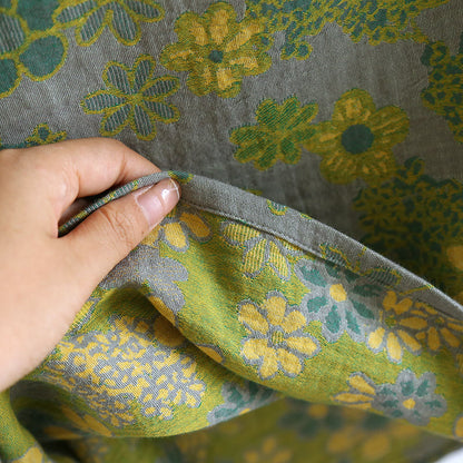 Ensemble de nuit en pur coton teint en fil à motif floral