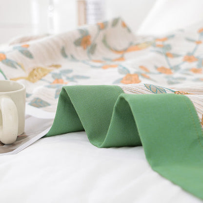 Couette respirante en gaze de coton de style campagnard