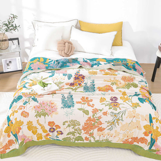 Couette respirante et légère en gaze de coton de style campagnard
