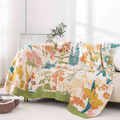 Couette respirante et légère en gaze de coton de style campagnard