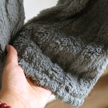 Ensemble pyjama en polaire moelleuse avec broderie et manches longues