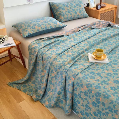 Draps de lit de style pastoral en coton de haute qualité
