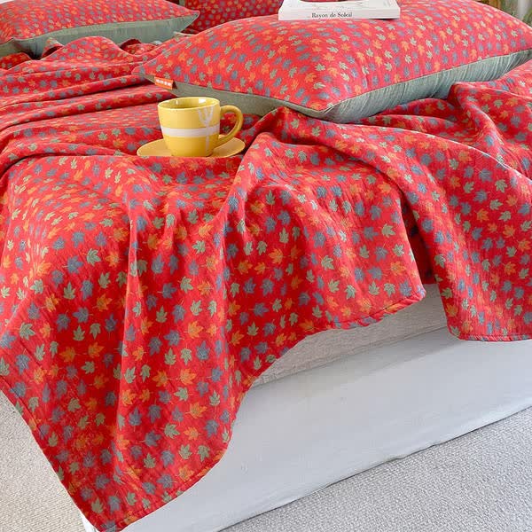 Feuille d'érable en gaze double couche