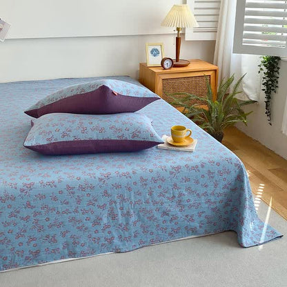 Gaze de coton de style pastoral, linge de lit vintage