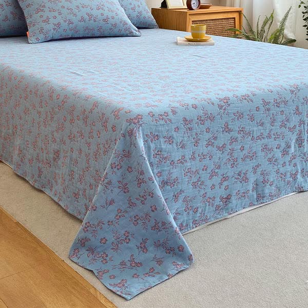 Gaze de coton de style pastoral, linge de lit vintage