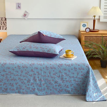 Gaze de coton de style pastoral, linge de lit vintage
