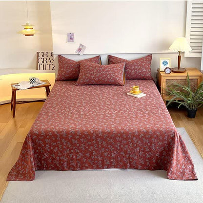 Gaze de coton de style pastoral, linge de lit vintage