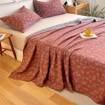 Gaze de coton de style pastoral, linge de lit vintage
