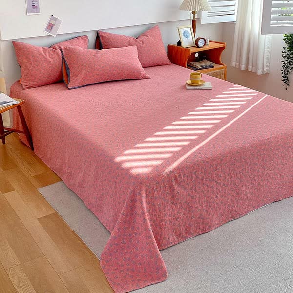 Drap de lit en gaze de coton de style campagnard