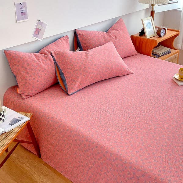 Drap de lit en gaze de coton de style campagnard