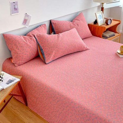 Drap de lit en gaze de coton de style campagnard