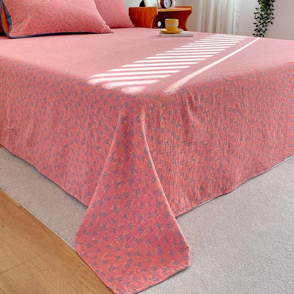 Drap de lit en gaze de coton de style campagnard