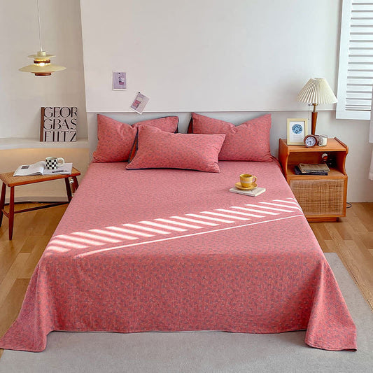 Drap de lit en gaze de coton de style campagnard