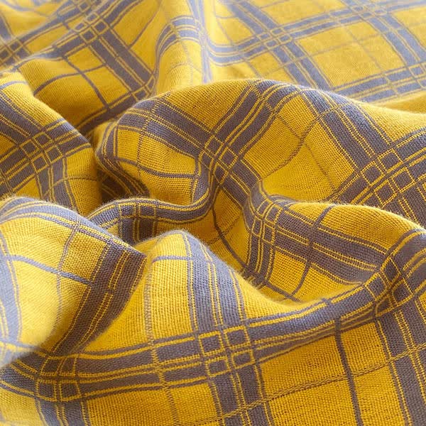 Drap de lit classique en gaze de coton à carreaux