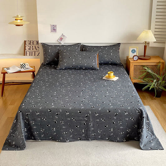 Drap de lit en gaze de coton avec un panda mignon