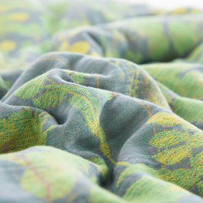 Linge de lit en gaze de coton avec motif étang de lotus