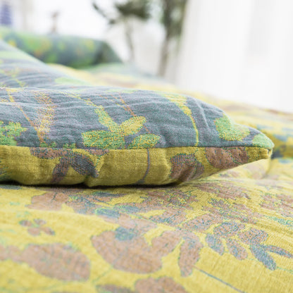 Linge de lit en gaze de coton avec motif étang de lotus