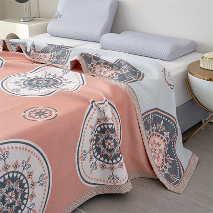 Couette d'été rétro en gaze de fibres lyocell