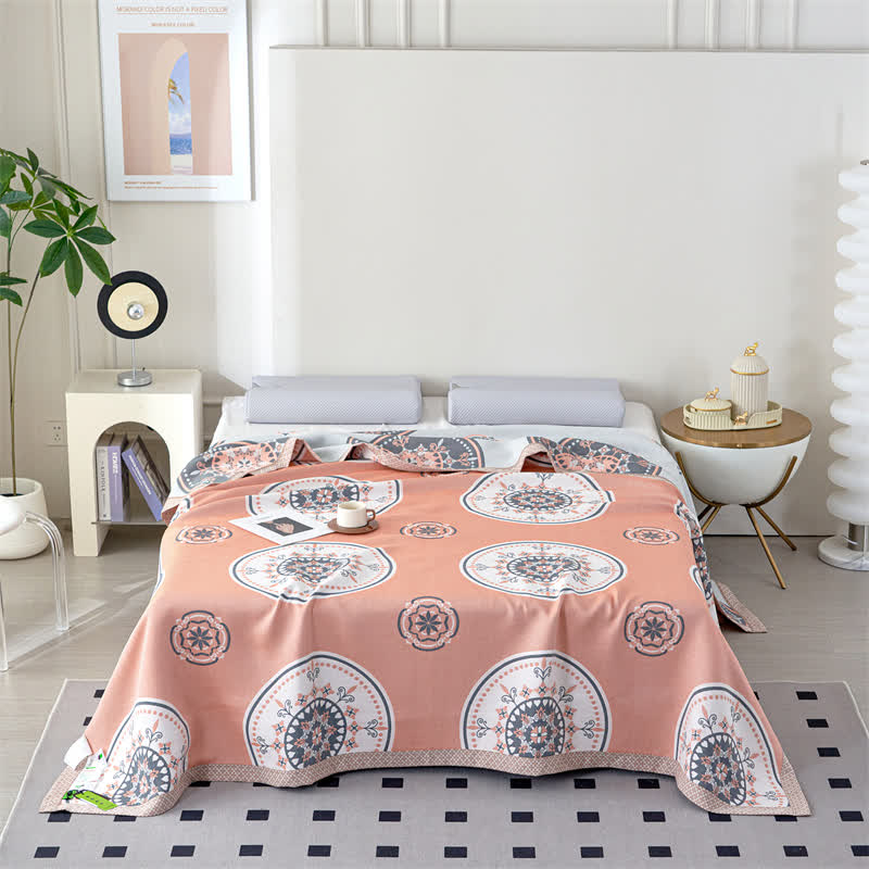 Couette d'été rétro en gaze de fibres lyocell