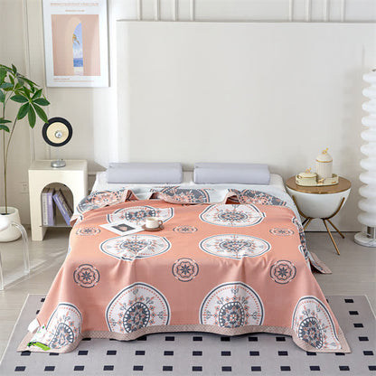 Couette d'été rétro en gaze de fibres lyocell