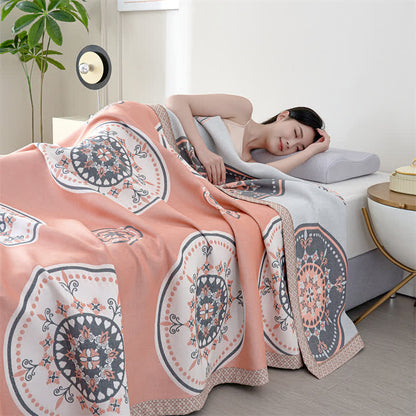 Couette d'été rétro en gaze de fibres lyocell
