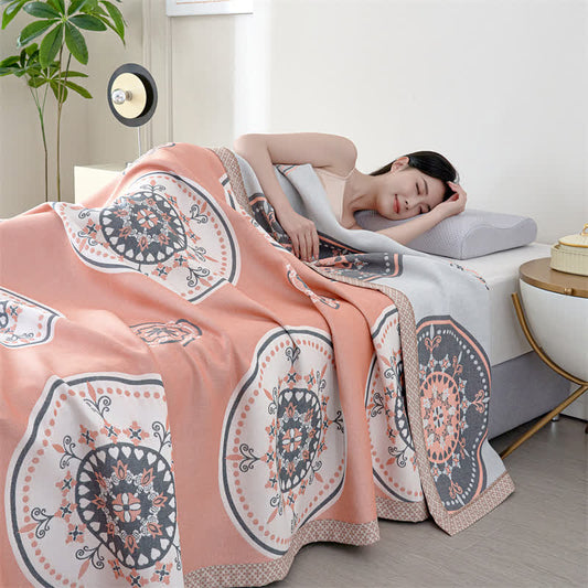Couette d'été rétro en gaze de fibres lyocell