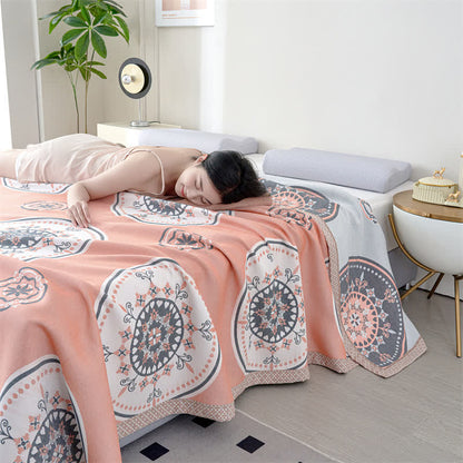 Couette d'été rétro en gaze de fibres lyocell