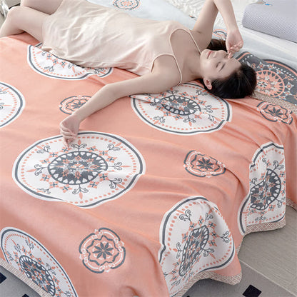 Couette d'été rétro en gaze de fibres lyocell