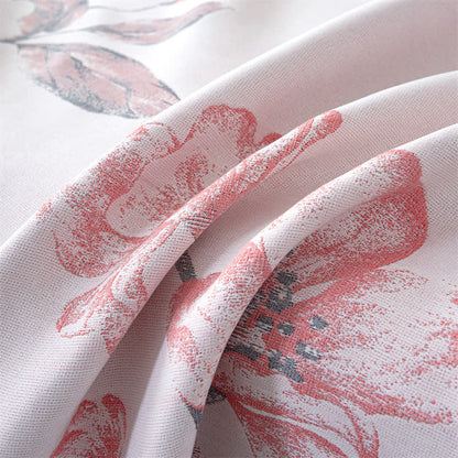 Couverture d'été respirante en gaze de lyocell à motif floral