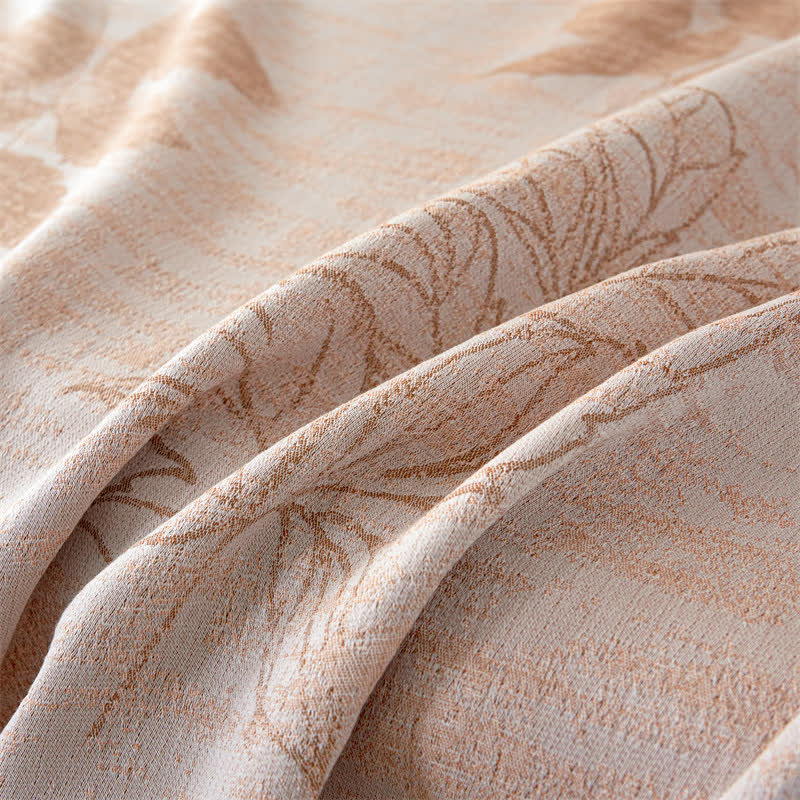 Couette en gaze de lyocell avec feuilles d'automne