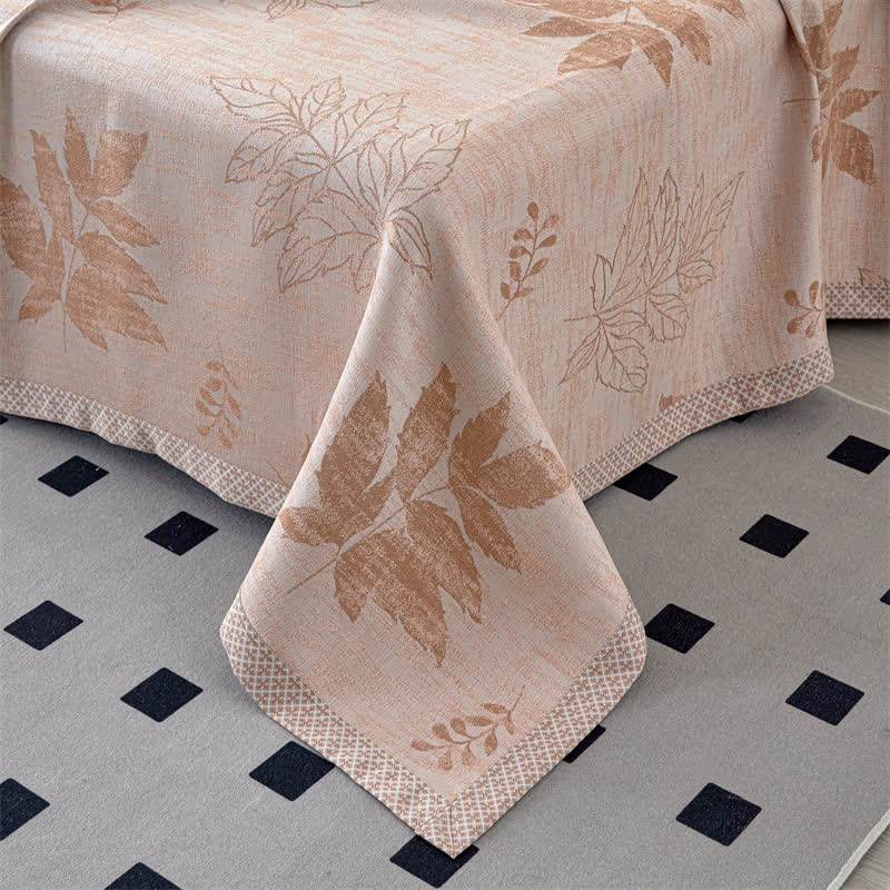 Couette en gaze de lyocell avec feuilles d'automne