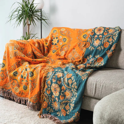 Housse de canapé à motif floral vintage Ownkoti