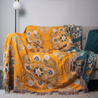 Housse de canapé à motif floral vintage Ownkoti