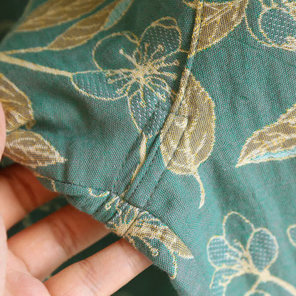 Ensemble pyjama décontracté en coton à motif floral vintage