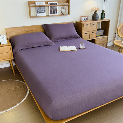 Drap-housse en gaze de coton uni