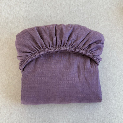 Drap-housse en gaze de coton uni