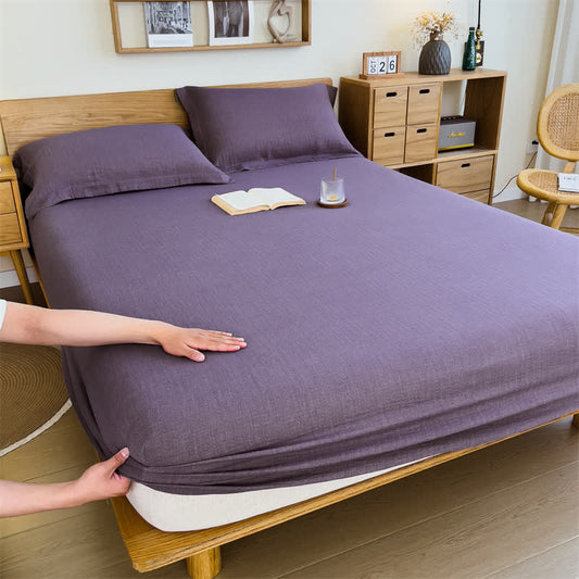 Drap-housse en gaze de coton uni