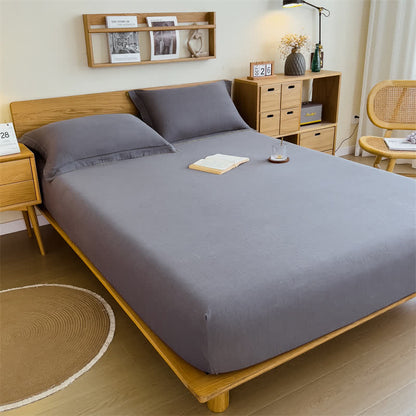 Drap-housse en gaze de coton uni
